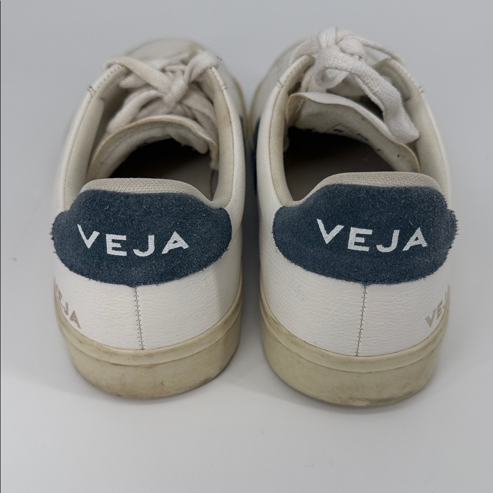 Veja Campo California Suede Leather Women Sneaker Wht/Blue Chromefree T2 Size 10 - Picture 5 of 12